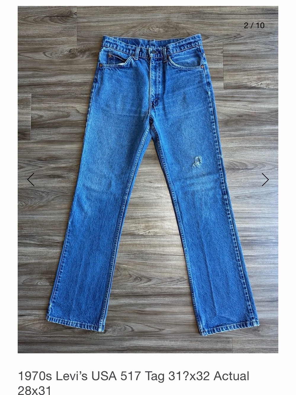 1970s Levi's USA 517 Tag 31?x32 actually more like 26/27
Vintage 517 - Picture 14 of 14